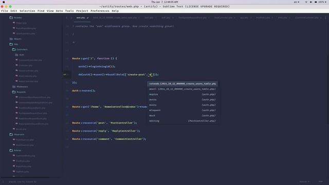 9- Laravel Artify : Roles Trait смотреть онлайн