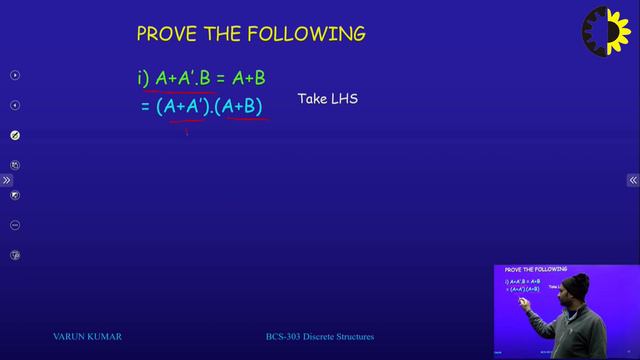 ''Boolean Algebra simplification'' Discrete Structure & Theory of Logic Lecture 02 By Mr Varun Kum смотреть онлайн