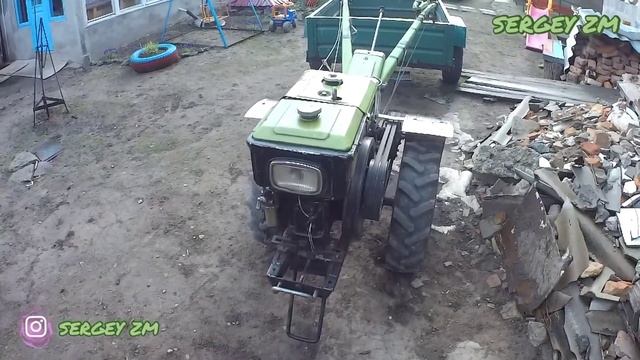 Что делалось и менялось за 8 лет эксплуатации! Мотоблок Зубр 8 л/с смотреть онлайн