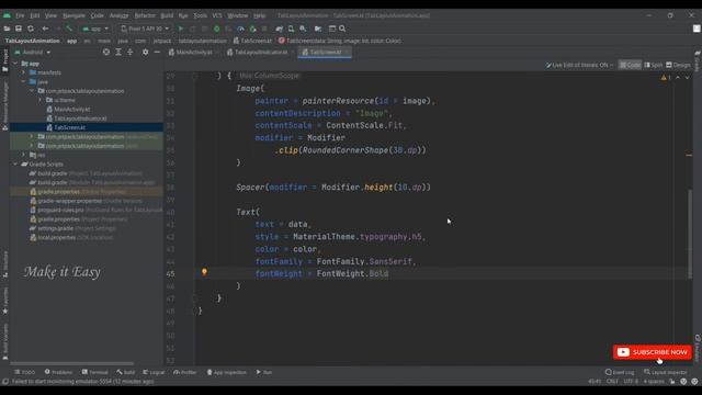 How to Create TabLayout Animation in Jetpack Compose | Android | Kotlin | Make it Easy смотреть онлайн