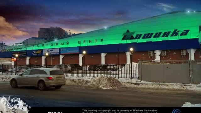 Новогоднее декоративное световое оформление для торгового центра Тишинка modelvision studio смотреть онлайн