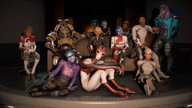 Mass Effect Andromeda - Movie Night Peebee romance смотреть онлайн