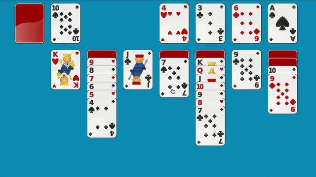 Klondike Solitaire Turn One ( 1 suit ) смотреть онлайн
