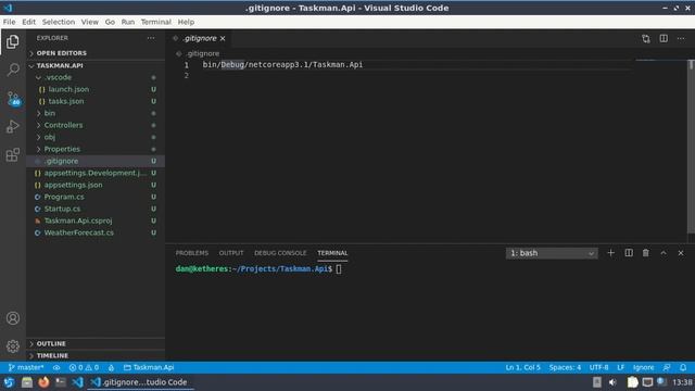 Como agregar Git a una WebAPI de .Net Core en Linux смотреть онлайн