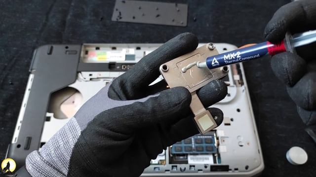 Dell laptop thermal paste replacement.Замена термопасты ноутбука Делл. смотреть онлайн