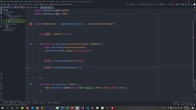 ? Como IMPLEMENTAR ? BOTONES en ANDROID STUDIO ? / TUTORIAL DESARROLLO de APPS ? KOTLIN 2021?? смотреть онлайн