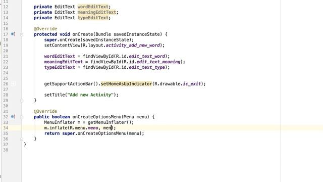 ROOM DB - JAVA Android - سلسلة دروس أندرويد - AddNewWord Activity- part 12 смотреть онлайн