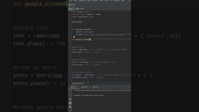 easiest way to open web link with button in python,code in description #short #python #programming смотреть онлайн