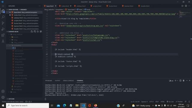 How to build a blog website in Django (Template Integration) | Part 2 | Django Tutorial | Bangla смотреть онлайн