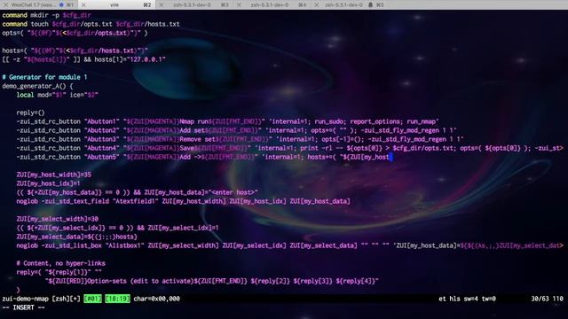 Code in Zsh like in Ruby – Nmap frontend with ZUI and Zcurses смотреть онлайн