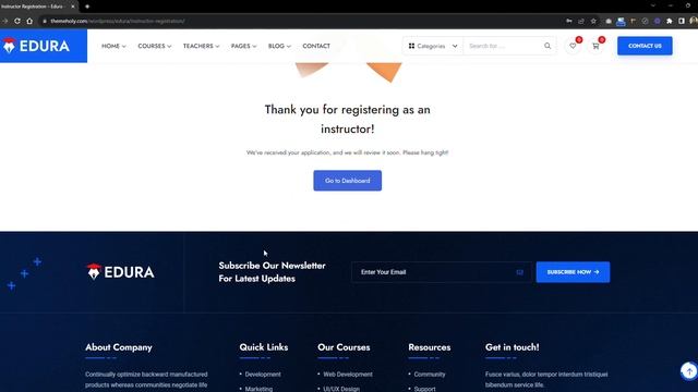 Edura – Online Courses & Education WordPress Theme for instructor registration and add Courses смотреть онлайн