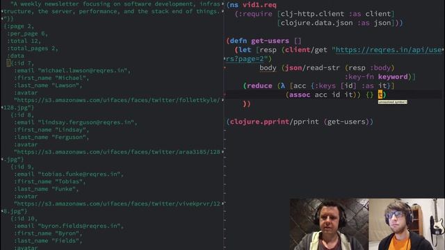 Writing the same function with Clojure and JavaScript смотреть онлайн