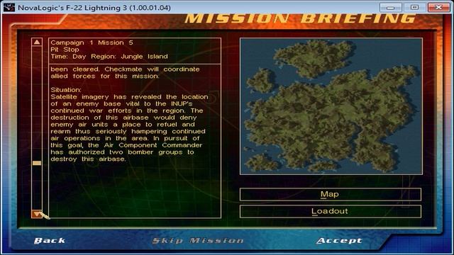 F-22 Lightning 3: Campaign 1 Mission 5 (Pit Stop) Briefing смотреть онлайн