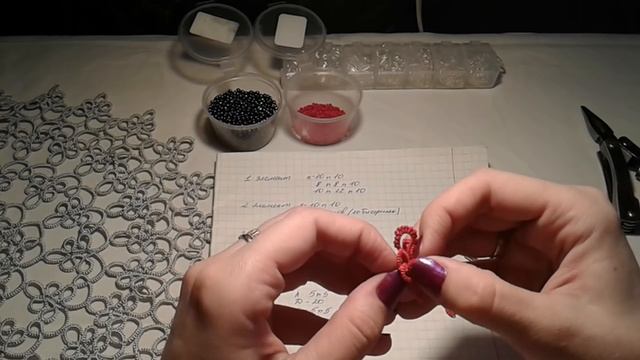 МК Фриволите/Анкарс/Tatting серьги.