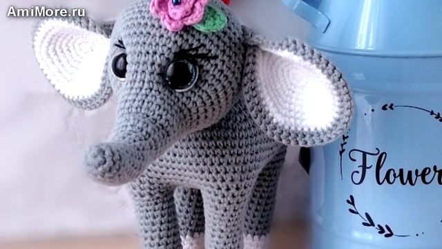 Амигуруми: схема Слоник Лекси. Игрушки вязаные крючком - Free crochet patterns. смотреть онлайн