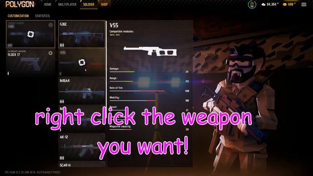 POLYGON | HOW TO CHANGE WEAPON (AND ATTATCHMENT) IN POLYGON FPS!!!!!!