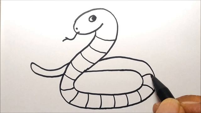 How To Draw a SNAKE Using Number 2 – Very Easy and Fun Doodle Art for Kids смотреть онлайн
