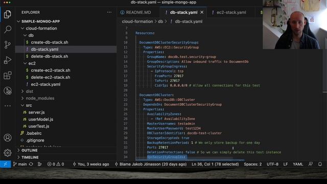Setting Up DocumentDB with NodeJs on EC2 - AWS смотреть онлайн