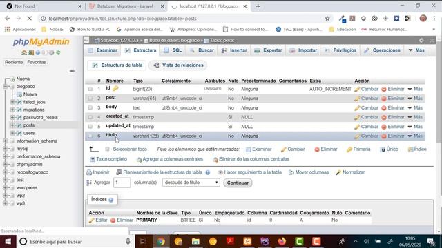 Comenzando con Laravel - 20 - Migraciones. Rollback смотреть онлайн