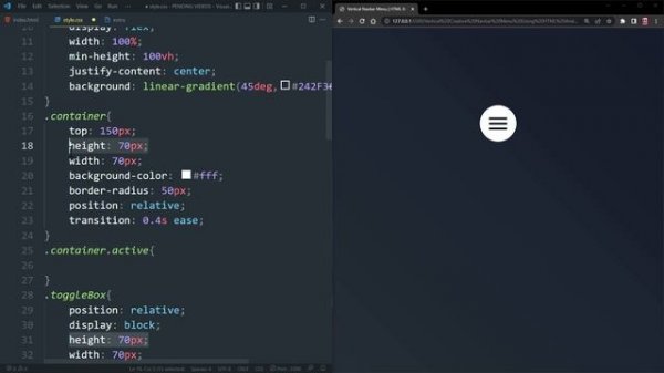 Creative - Vertical Navbar in Html And CSS | Vertical Navigation Menu Bar | WebKitCoding