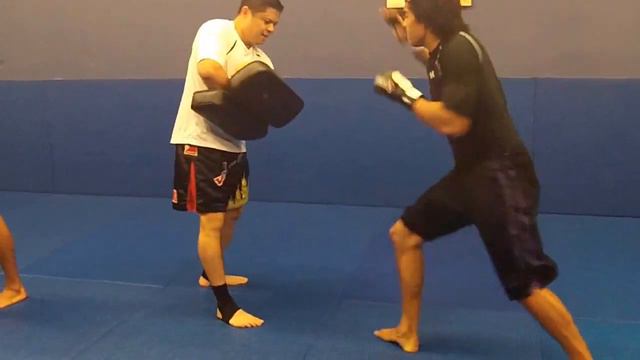 Yaw-Yan Basic Beginner's Pad Work - Evening Session Part1