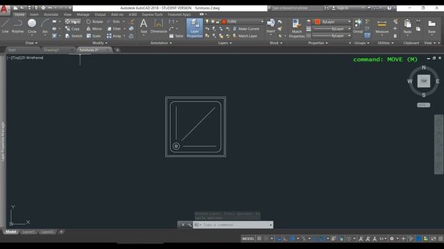 Autocad 2018 - Command Tutorial for beginners - PART 1 смотреть онлайн