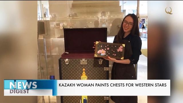 Казахстанка расписывает сундуки для западных звёзд. Новости Qazaq TV смотреть онлайн