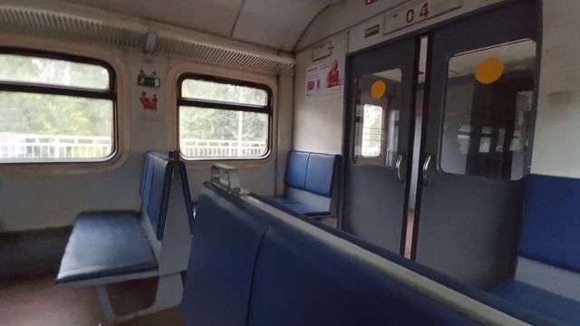 Ярославское направление. Поездка на электропоезде ЭД4М от Пушкино до Тайнинской. Часть 2. смотреть онлайн