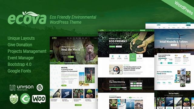 Ecova - Eco Environmental WordPress Theme | Themeforest Website Templates and Themes смотреть онлайн