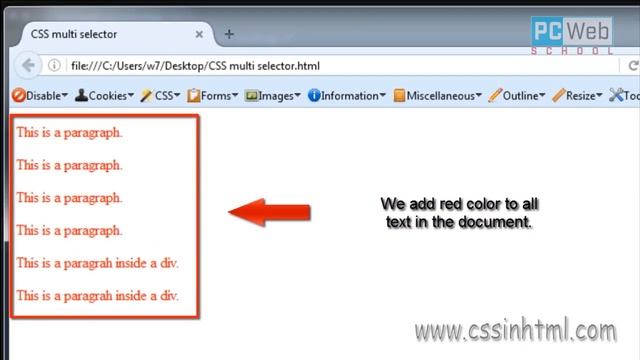CSS multiple, all, universal selector (*) смотреть онлайн