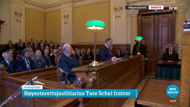 King Harald V attends ceremony where the Chief Justice of the Supreme Court is stepping down смотреть онлайн