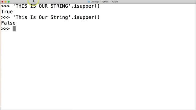 Python Isupper String Method смотреть онлайн