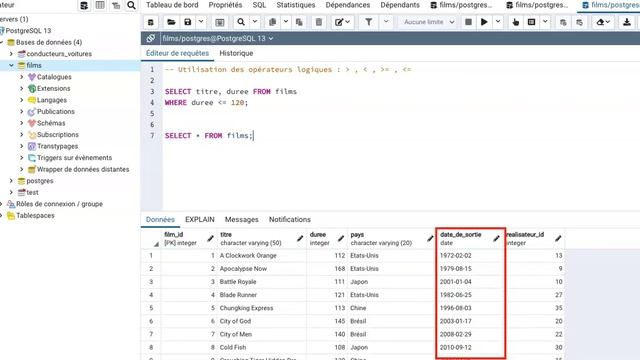 SQL ET POSTGRE 5.27 : Les Opérateurs Logiques смотреть онлайн