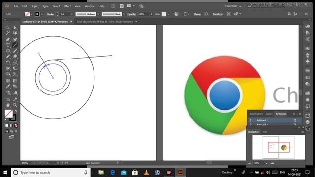 how to make Google Chrome logo by using Adobe illustrator Tamil смотреть онлайн