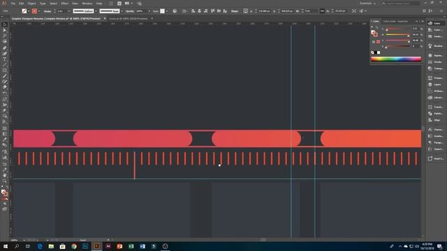 UI/UX Designer Resume Design in Adobe Illustrator CC (Complex Version) смотреть онлайн