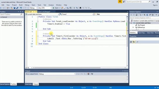 Visual Basic .net Tutorial 23 : Display Current Date and Time In Vb.net смотреть онлайн