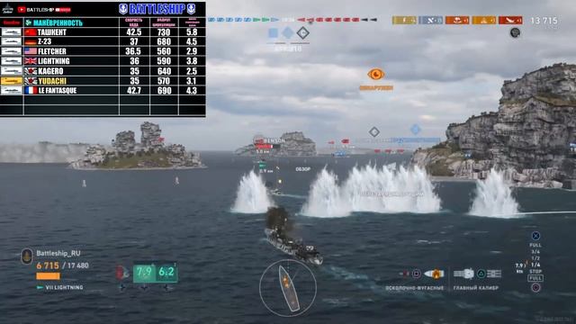 ОБЗОР ЭСМИНЦА LIGHTNING WORLD OF WARSHIPS LEGENDS | PS XBOX смотреть онлайн