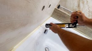 Как нанести силиконовый герметик в ванной