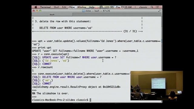 Mike Bayer: Introduction to SQLAlchemy - PyCon 2014 смотреть онлайн