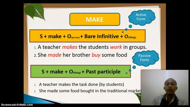 PPT CAUSATIVE SENTENCES смотреть онлайн