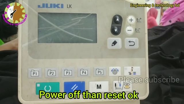 How to reset juki Lk-1900B bartack machine смотреть онлайн