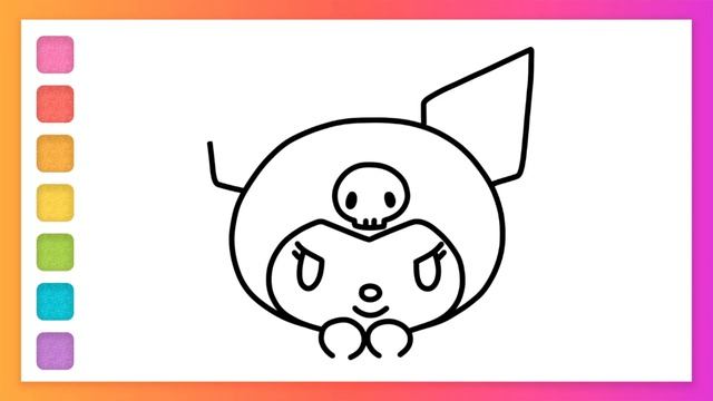 How to draw Kuromi hello kitty смотреть онлайн