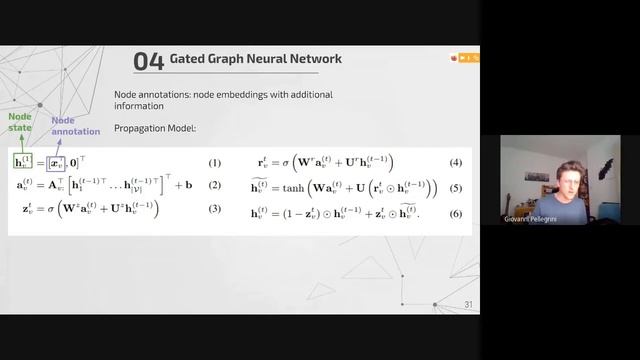 Pytorch Geometric tutorial: Recurrent Graph Neural Networks смотреть онлайн