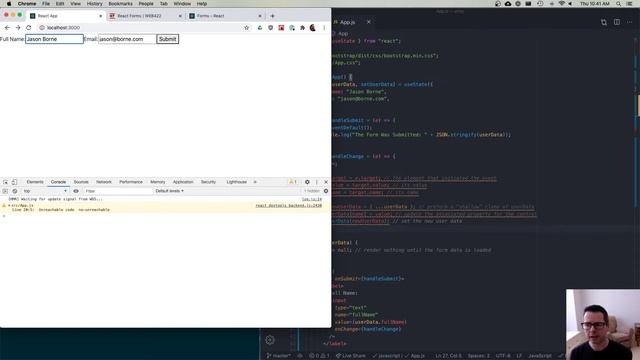 WEB422 Week 05 Part 1 - Intro to React Forms смотреть онлайн