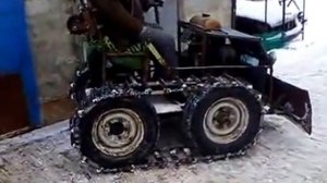 самодельный трактор.