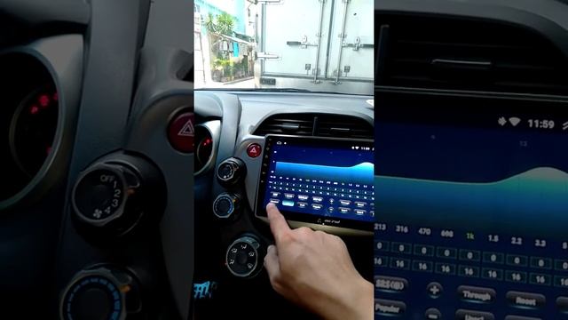 Honda Jazz 2012 installed android monitor 10' смотреть онлайн