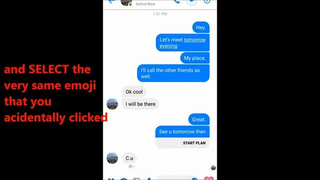 How to remove an emoji reaction in Facebook Messenger смотреть онлайн