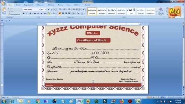 Automatic certificate creation in MS word | using Excel sheet смотреть онлайн