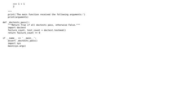 Automatically run doctest every time program is run смотреть онлайн
