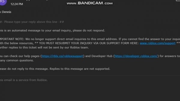 Amazing roblox support team.